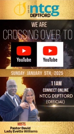 NTCG Deptford Switch From Zoom To YouTube for Sunday Service